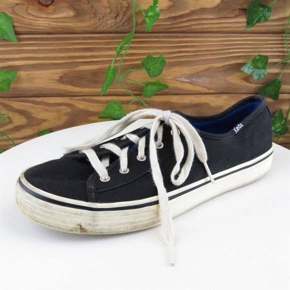 Keds Size 8 8 Black Fabric‎ 8 Lace Up Women - Picture 1 of 10